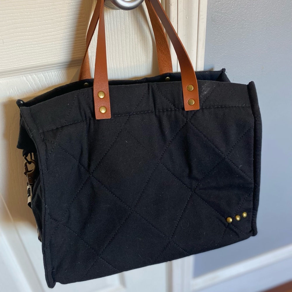 Black canvas tote from Jane.com